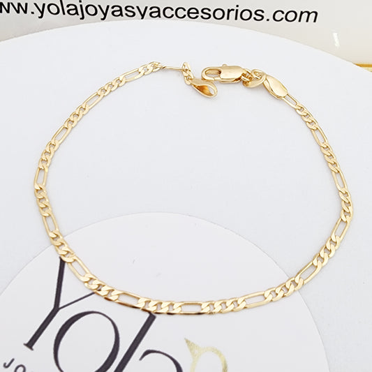 Pulsera Oro Laminado 3x1