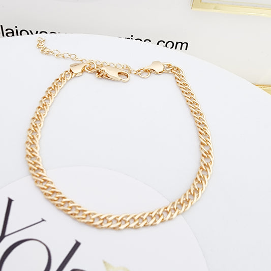 Pulsera Oro Laminado Cubano