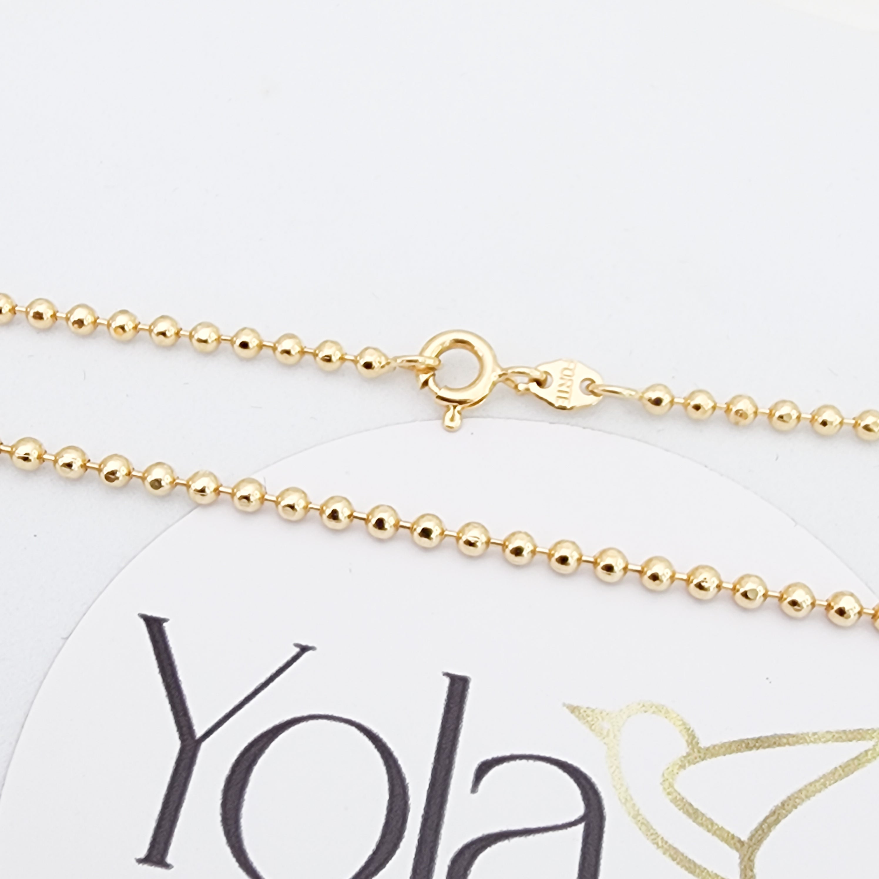 Cadena Oro Laminado Bolitas