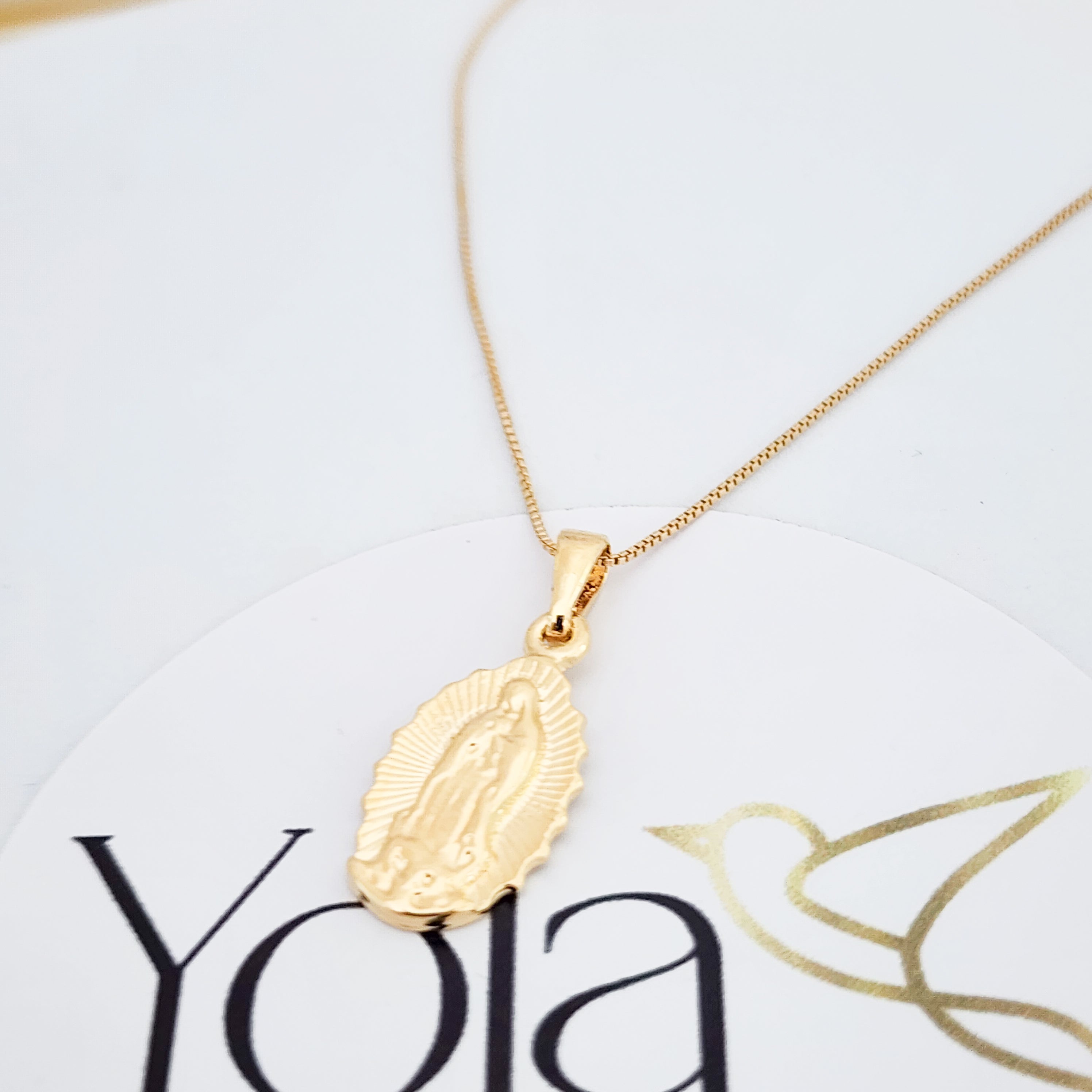 Collar Oro Laminado Virgen Guadalupe