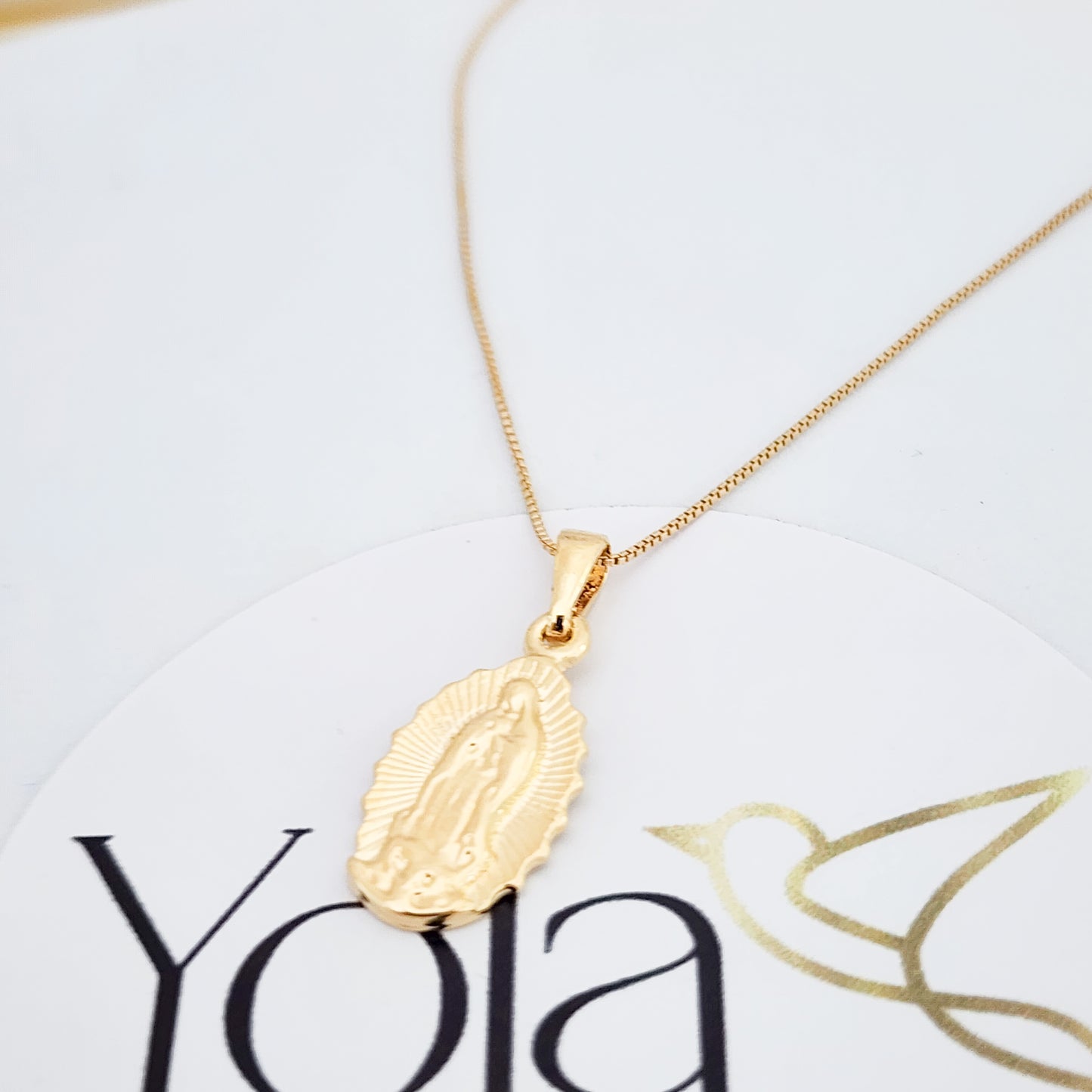 Collar Oro Laminado Virgen Guadalupe
