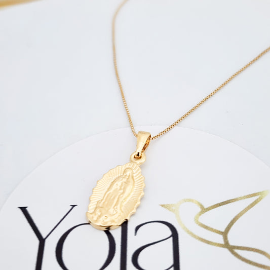 Collar Oro Laminado Virgen Guadalupe
