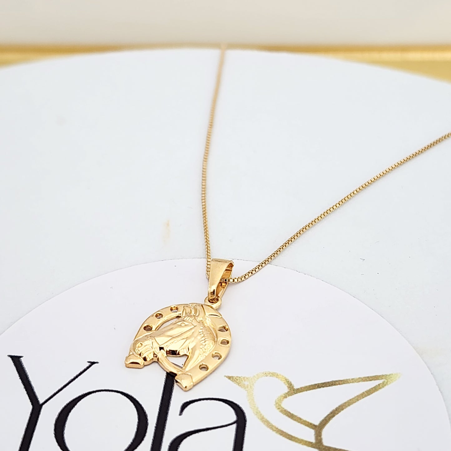 Collar Oro Laminado Herradura