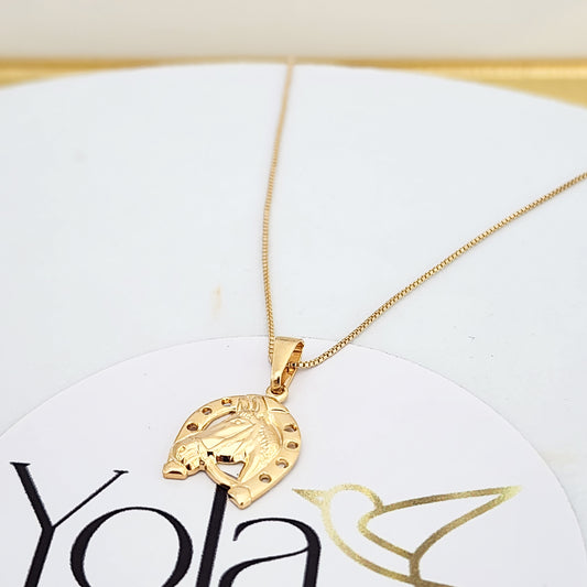 Collar Oro Laminado Herradura