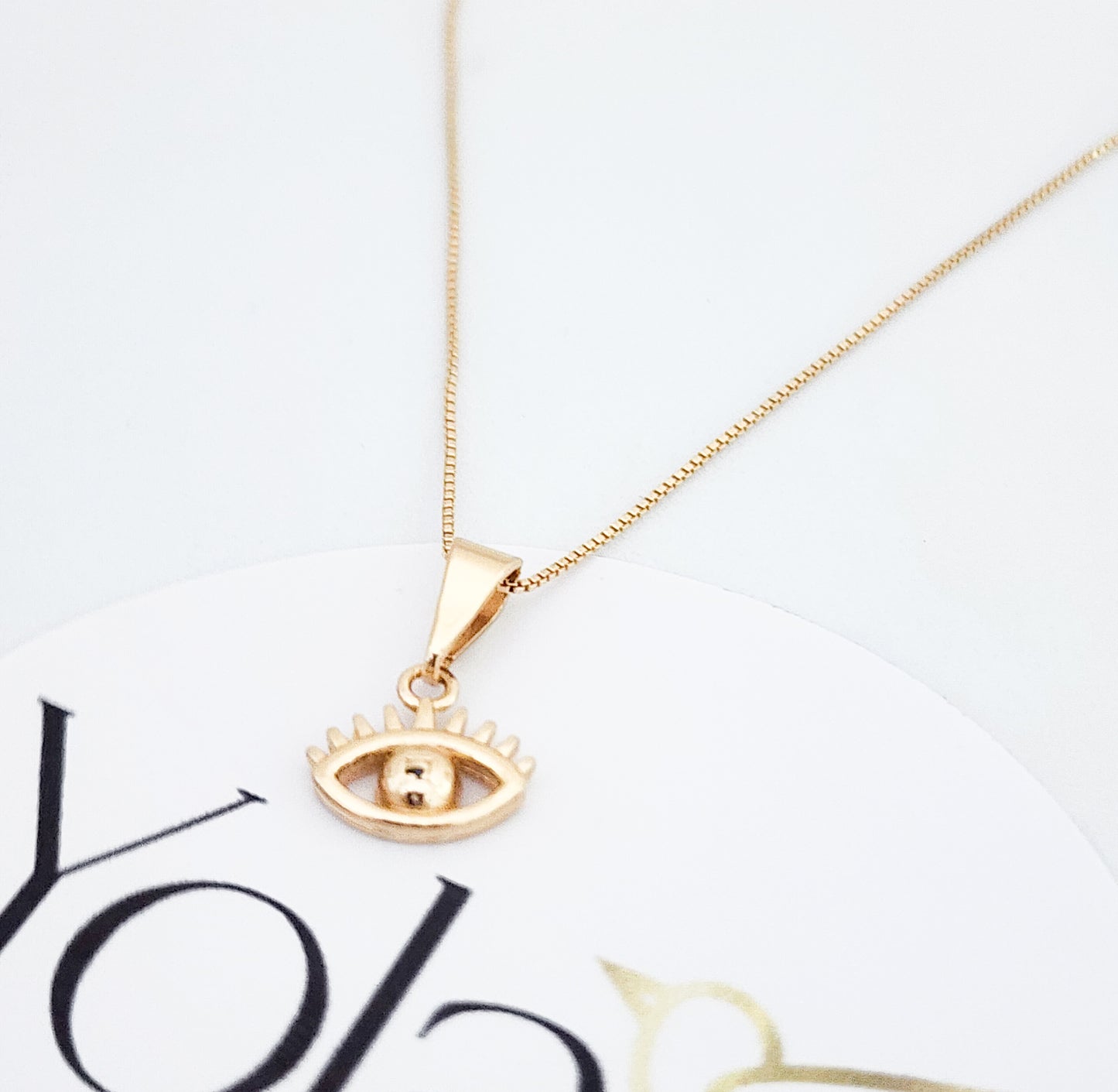 Collar Oro Laminado Ojo