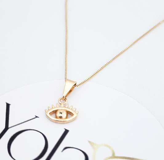Collar Oro Laminado Ojo