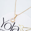 Collar Oro Laminado Cristal