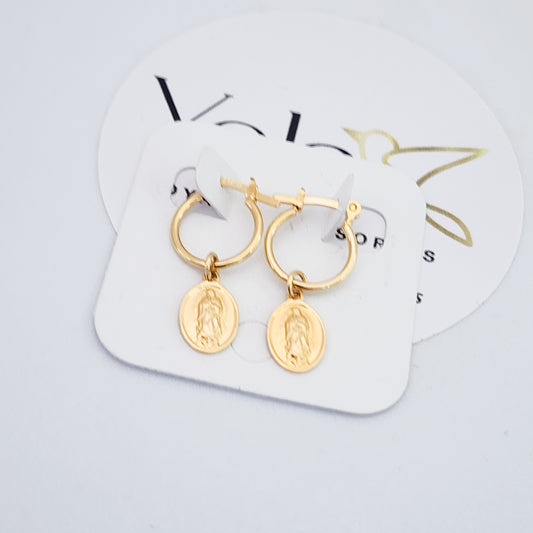 Candonga Oro Laminado Colgante Virgen Guadalupe