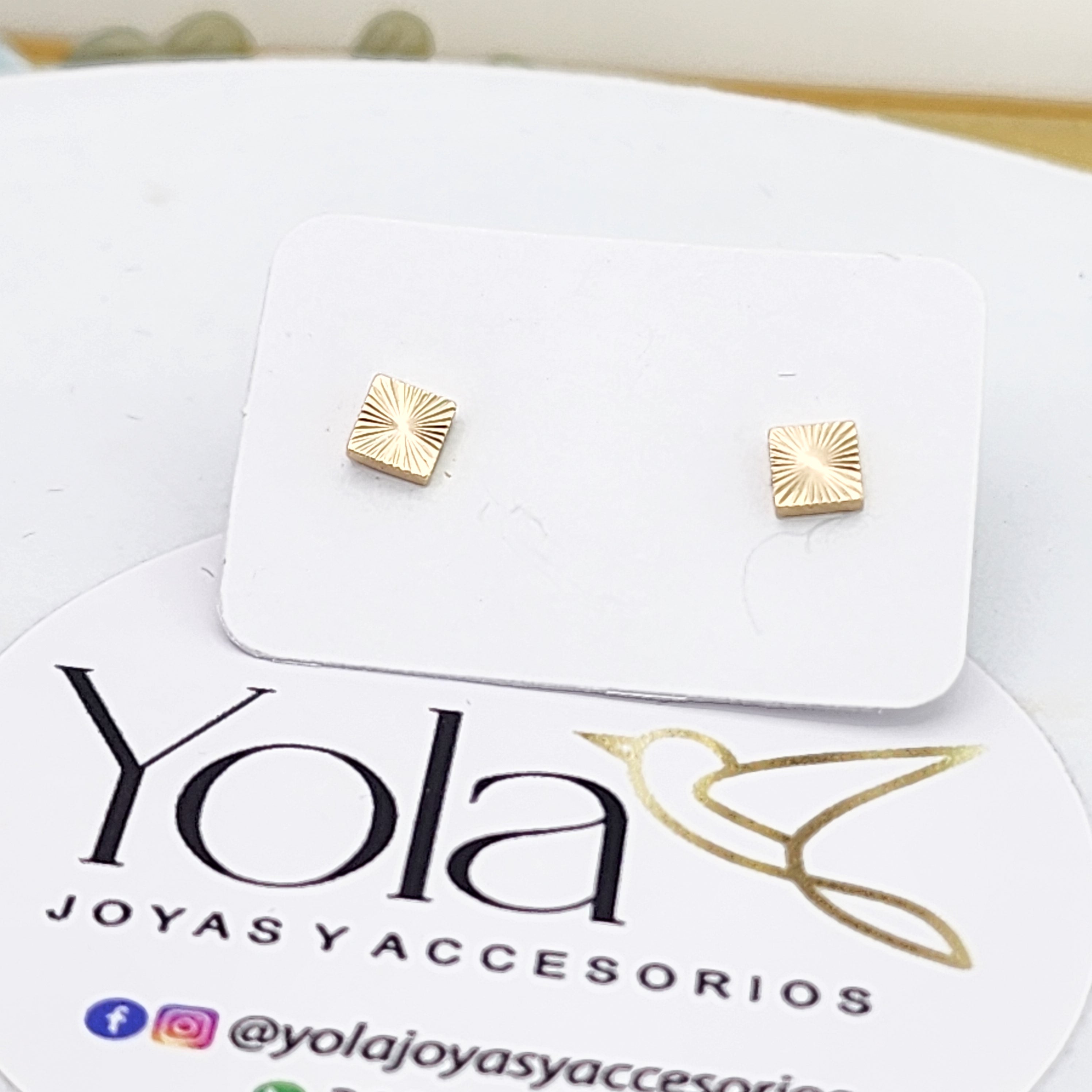 Topos Oro Laminado Cuadro Diamantado