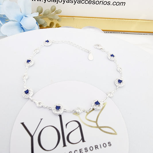 Pulsera Cristales Azules