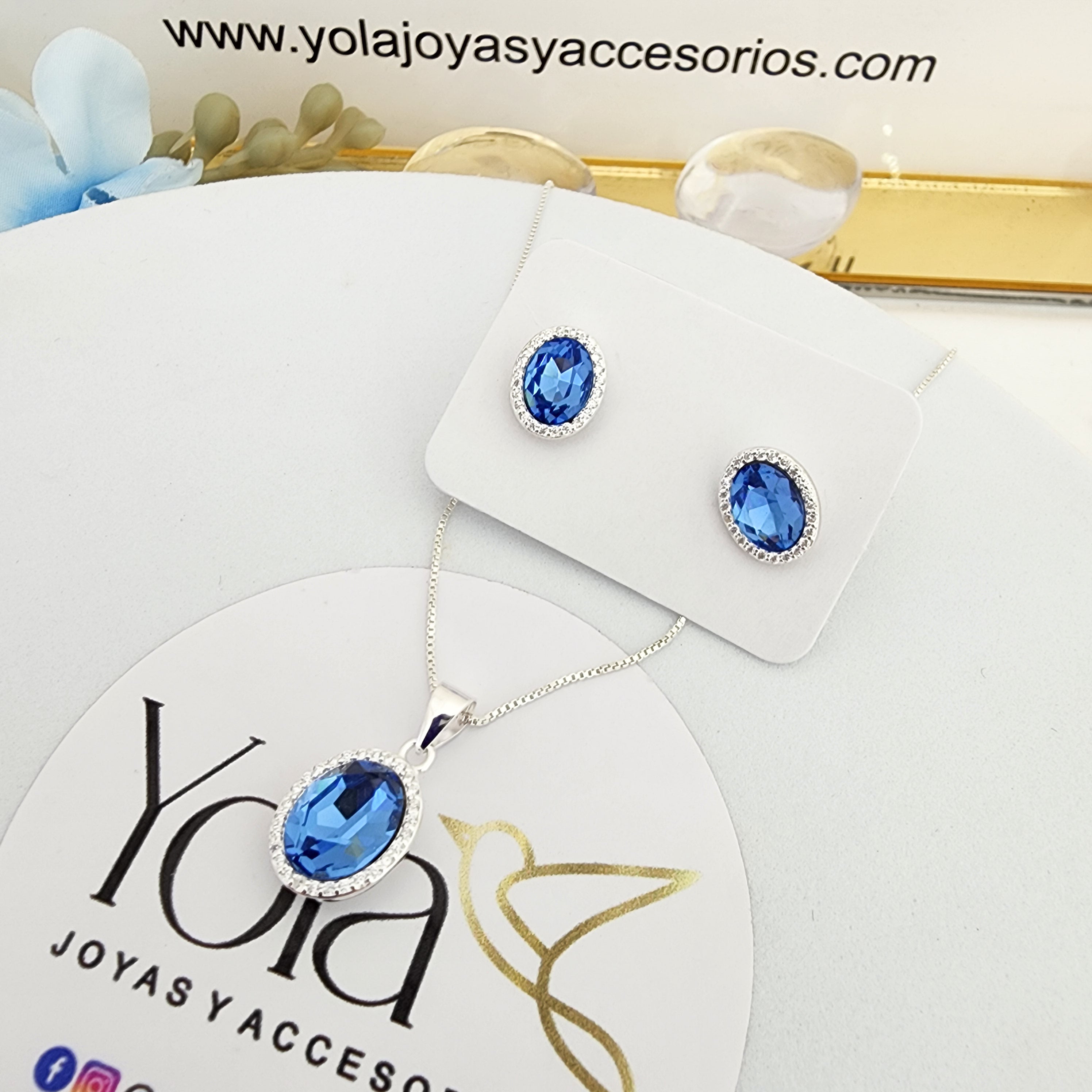 Juego Cristal Azul