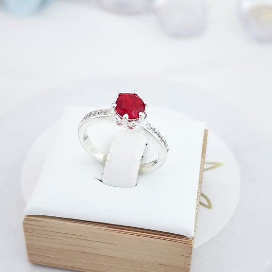 Anillo Cristal Rojo