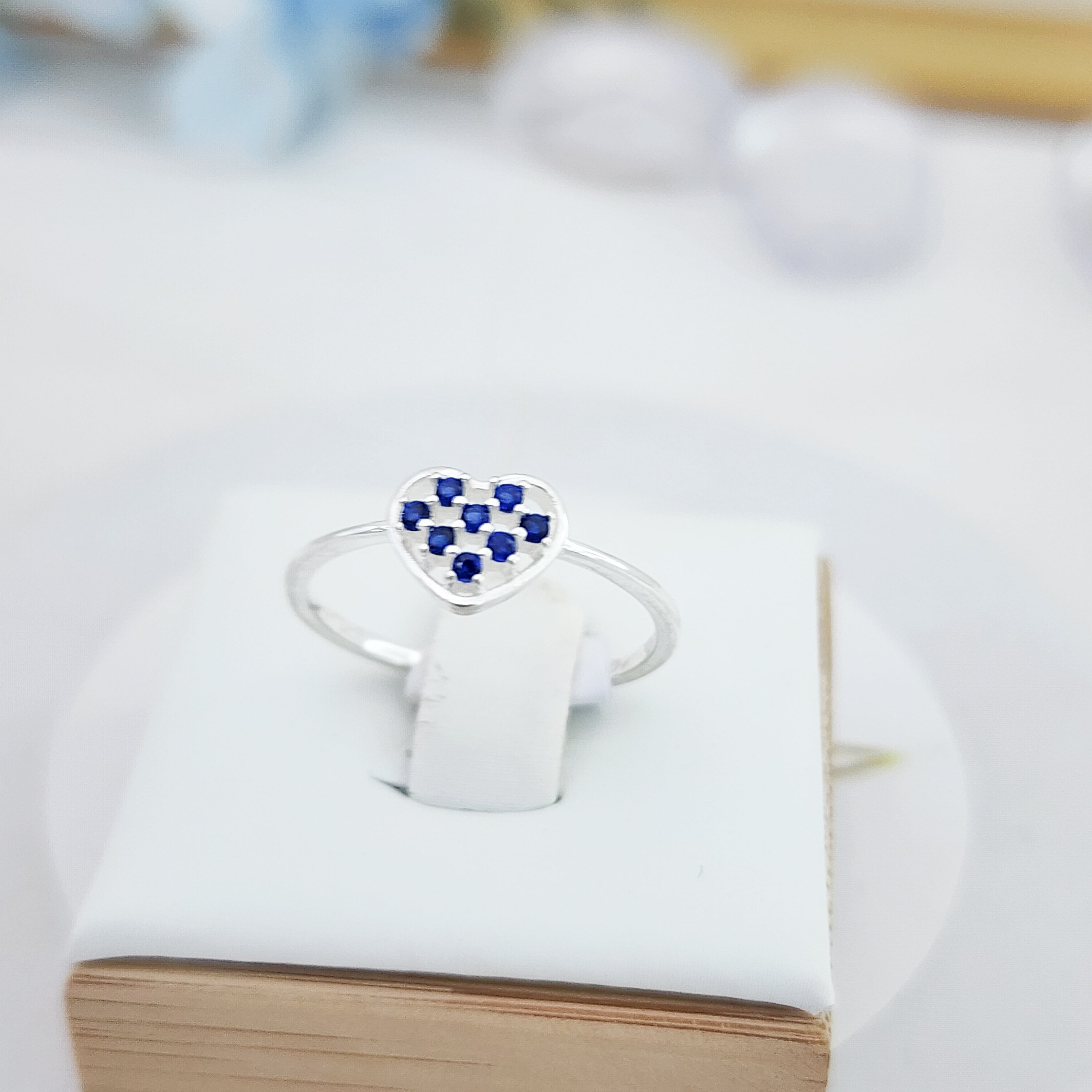 Anillo Corazón Azul