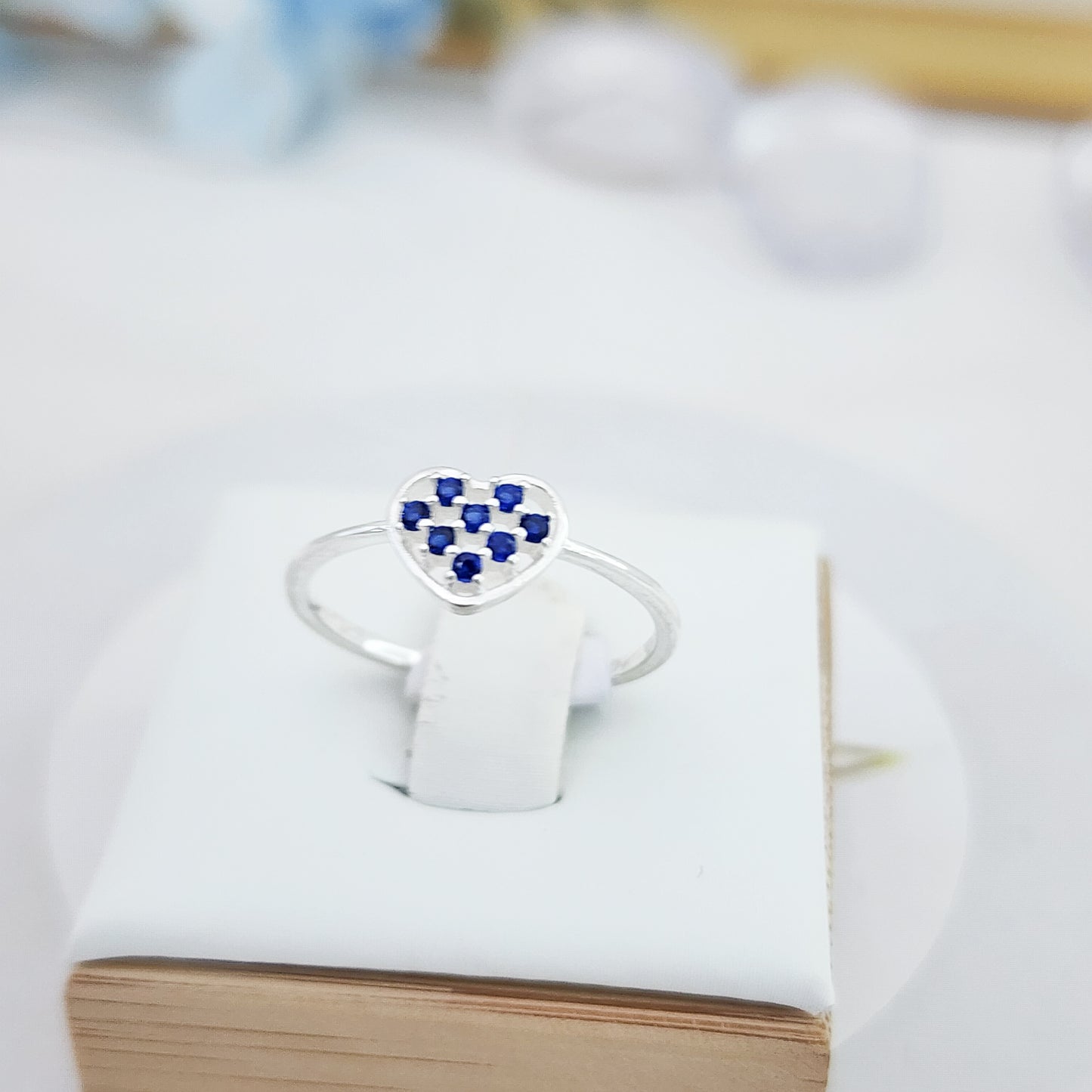 Anillo Corazón Azul