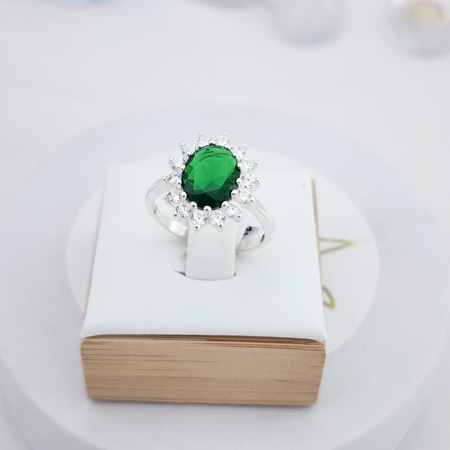 Anillo Cristal Verde
