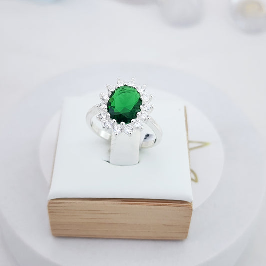 Anillo Cristal Verde