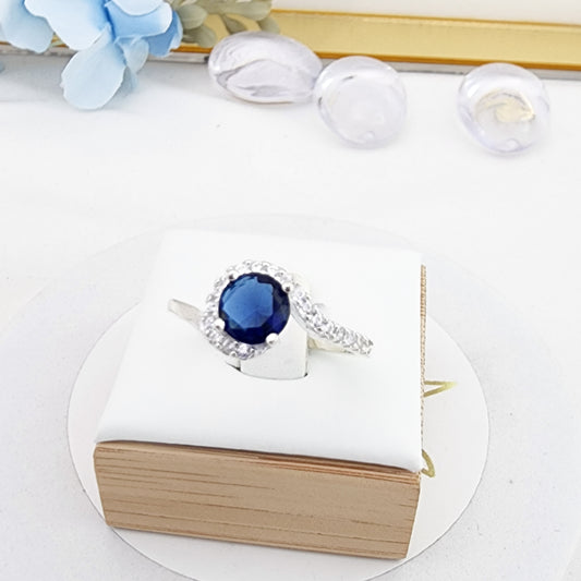 Anillo Cristal Azul