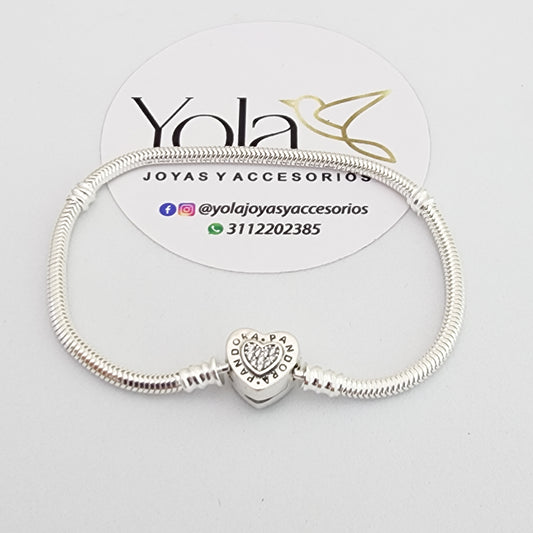 Pulsera Broche corazon escualizable