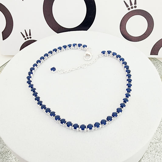 Pulsera tennis azul