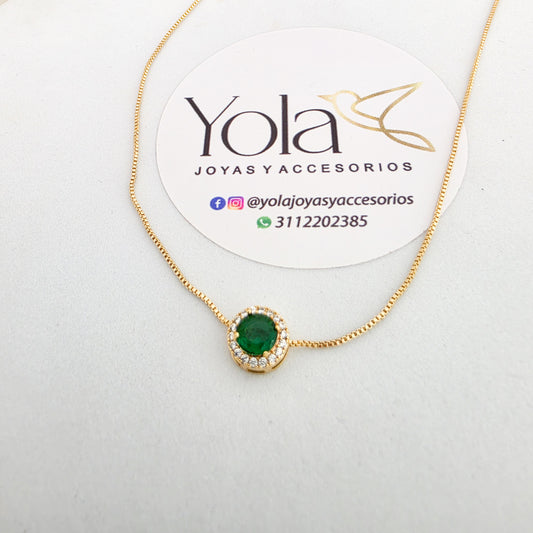 collar verde