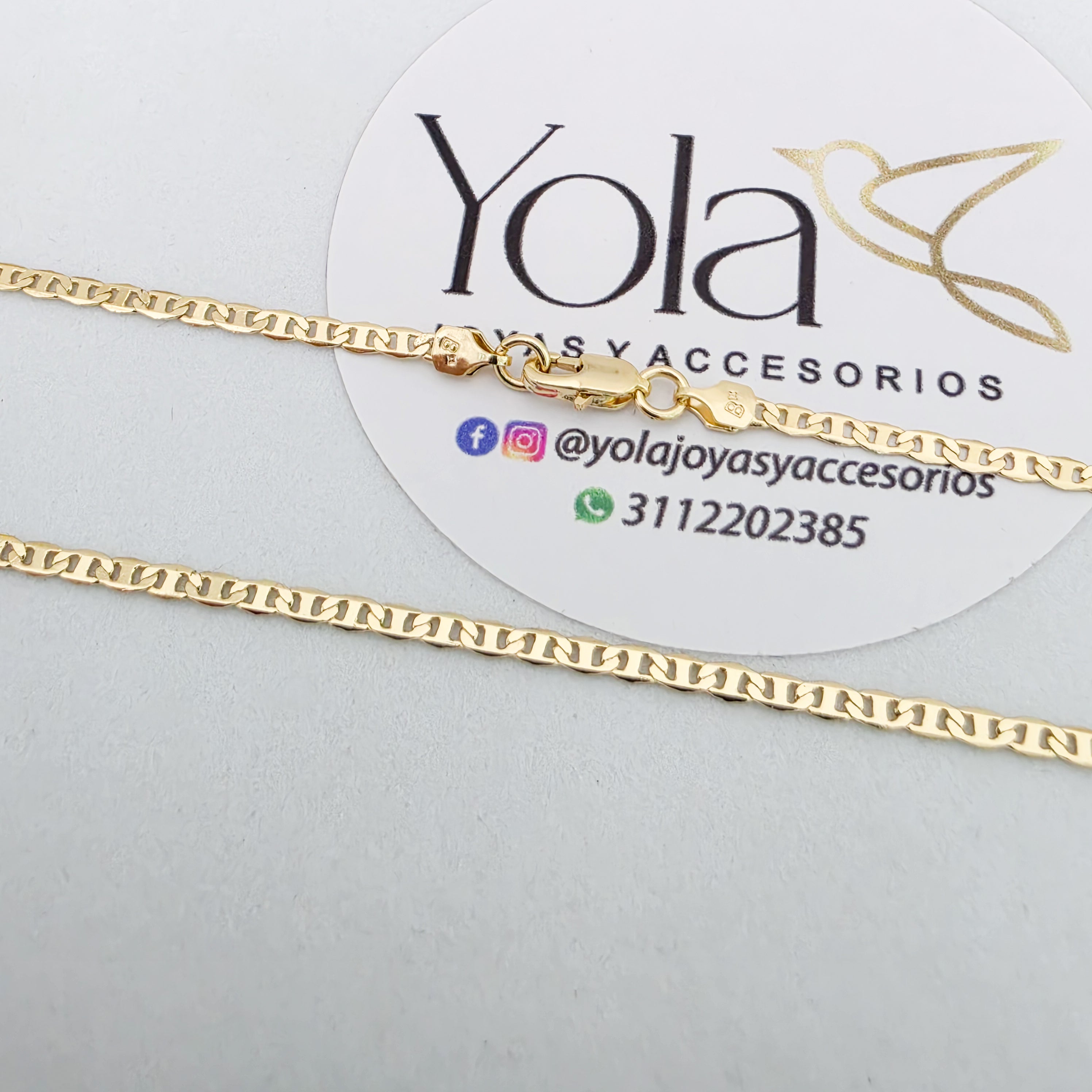 Collar oro laminado escalera