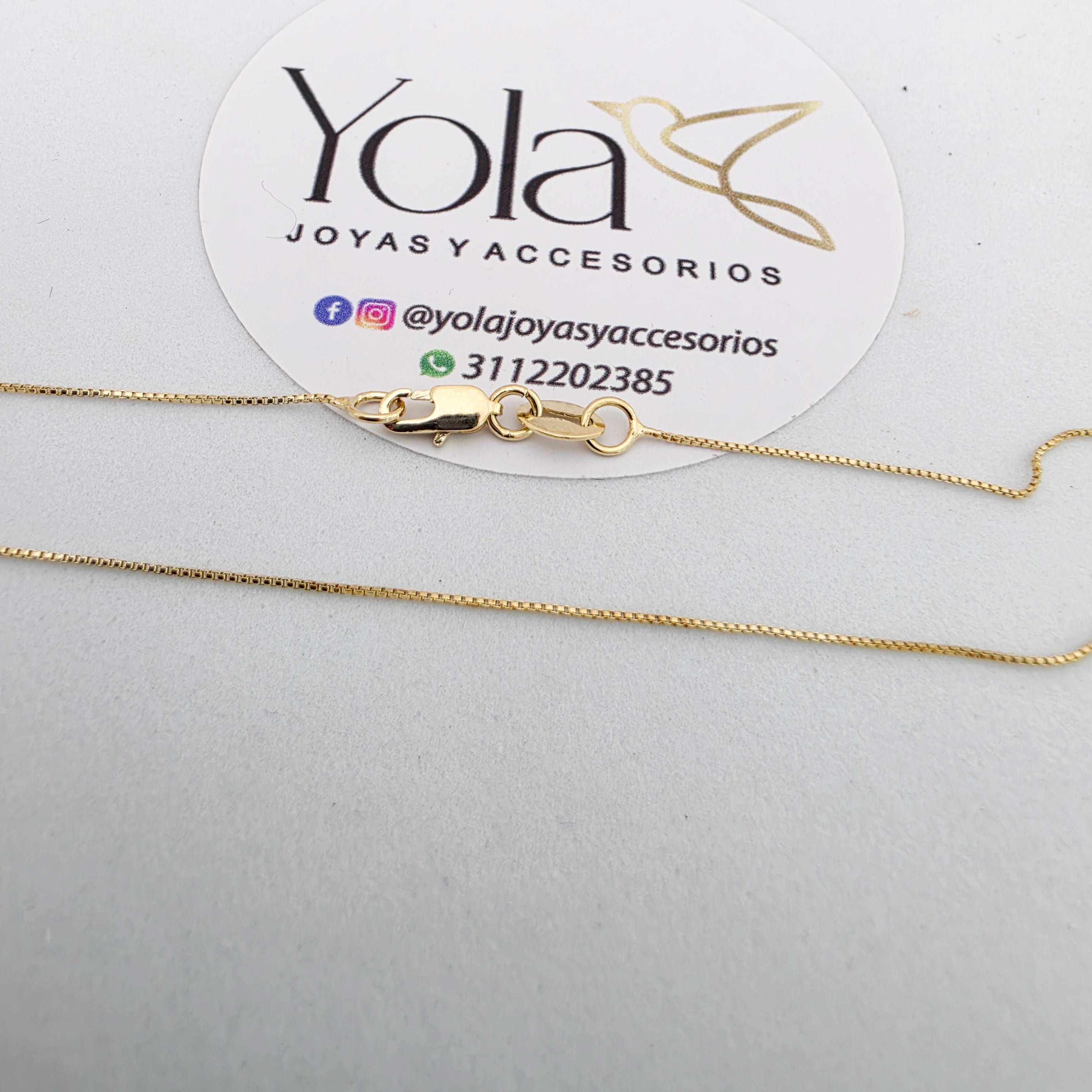 Collar oro laminado veneciana