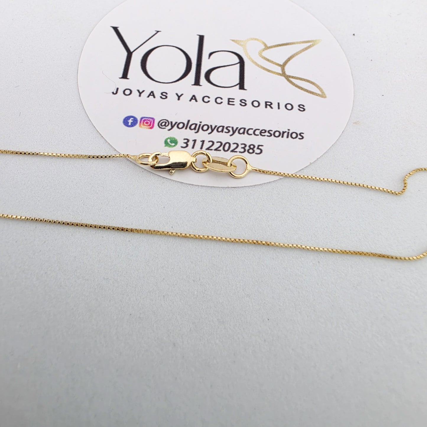 Collar oro laminado veneciana