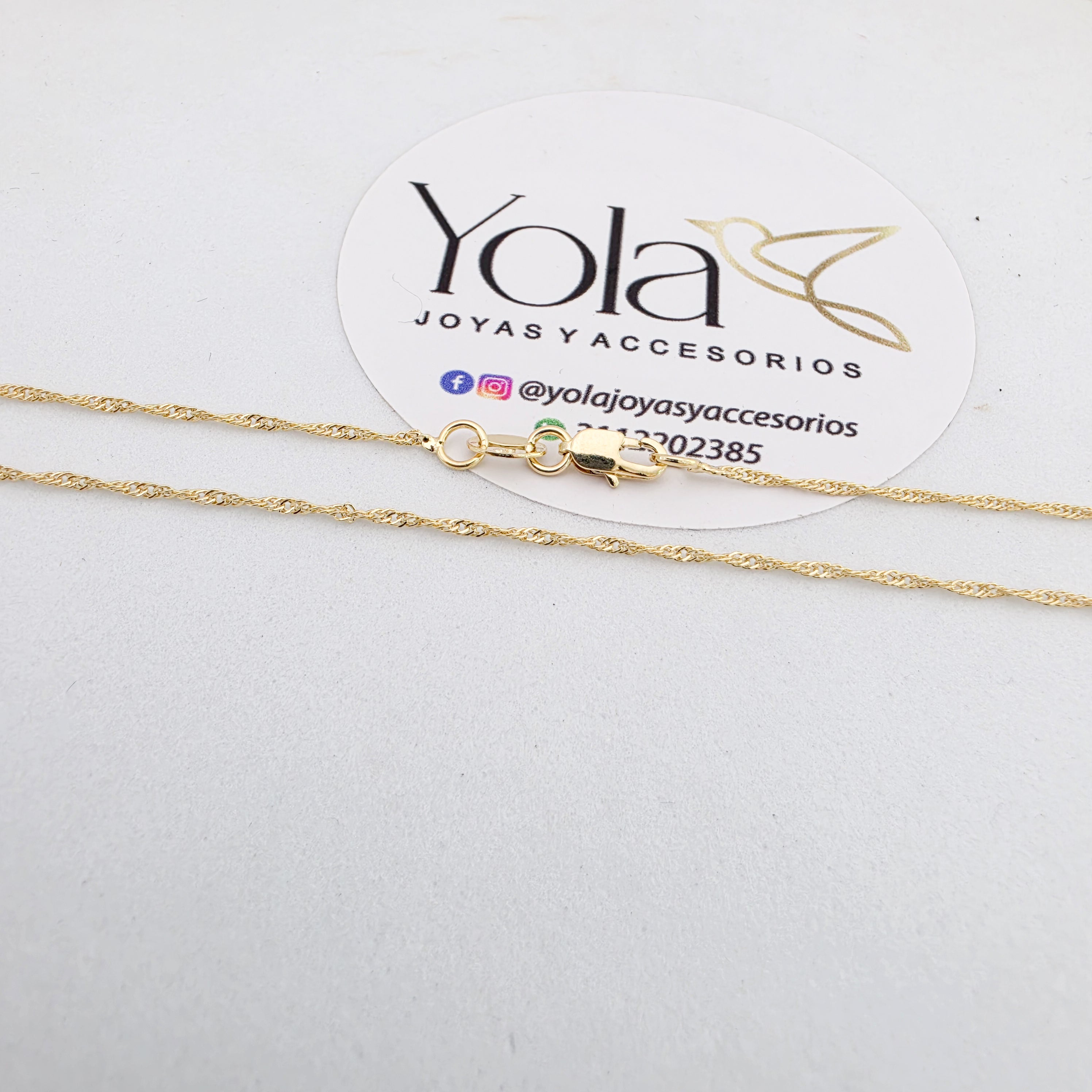 Collar oro laminado singapur