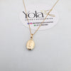 Collar oro laminadoVirgen guadalupe