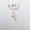 Collar oro laminado cruz
