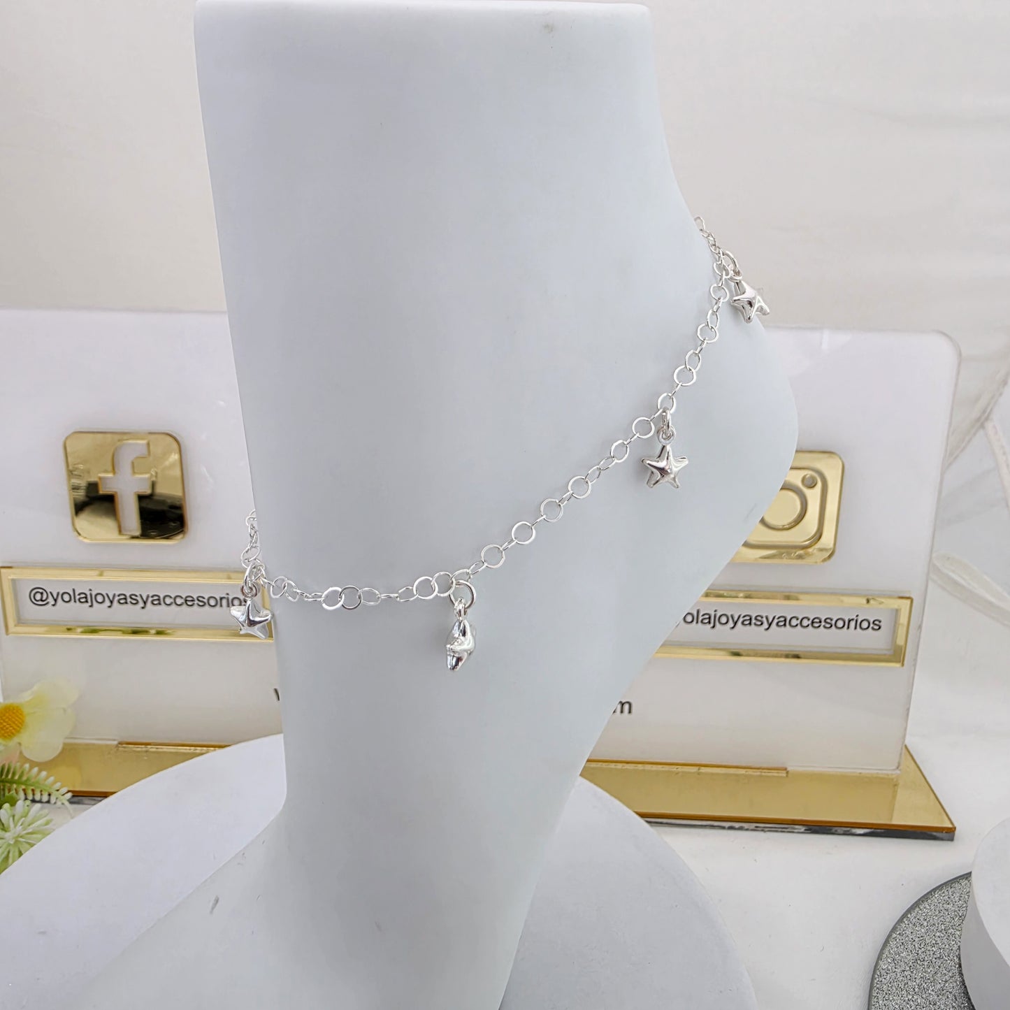 Tobillera estrellas