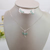 Juego Collar y Arete libelula