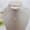 Juego Collar y Arete rojo