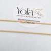 Collar oro laminado cubana