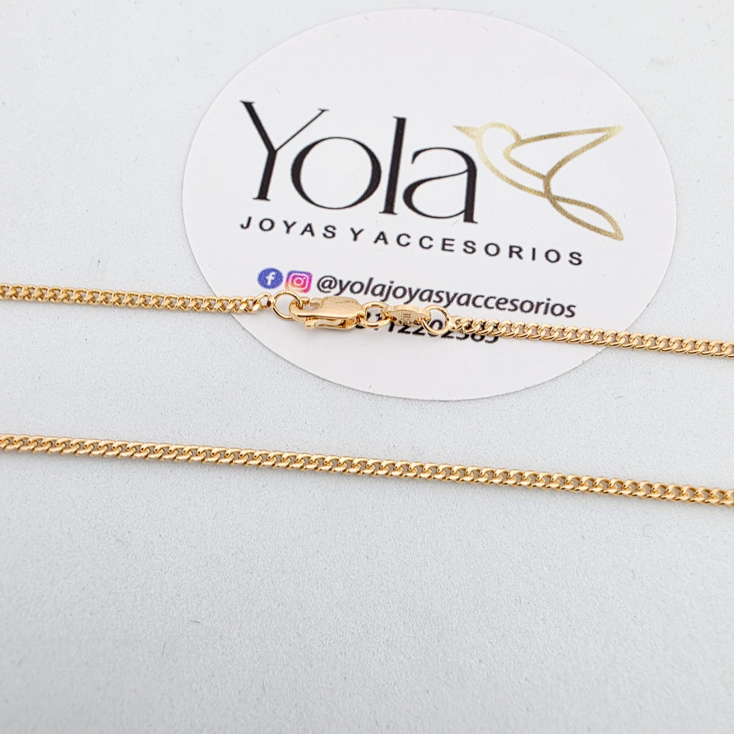 Collar oro laminado cubana