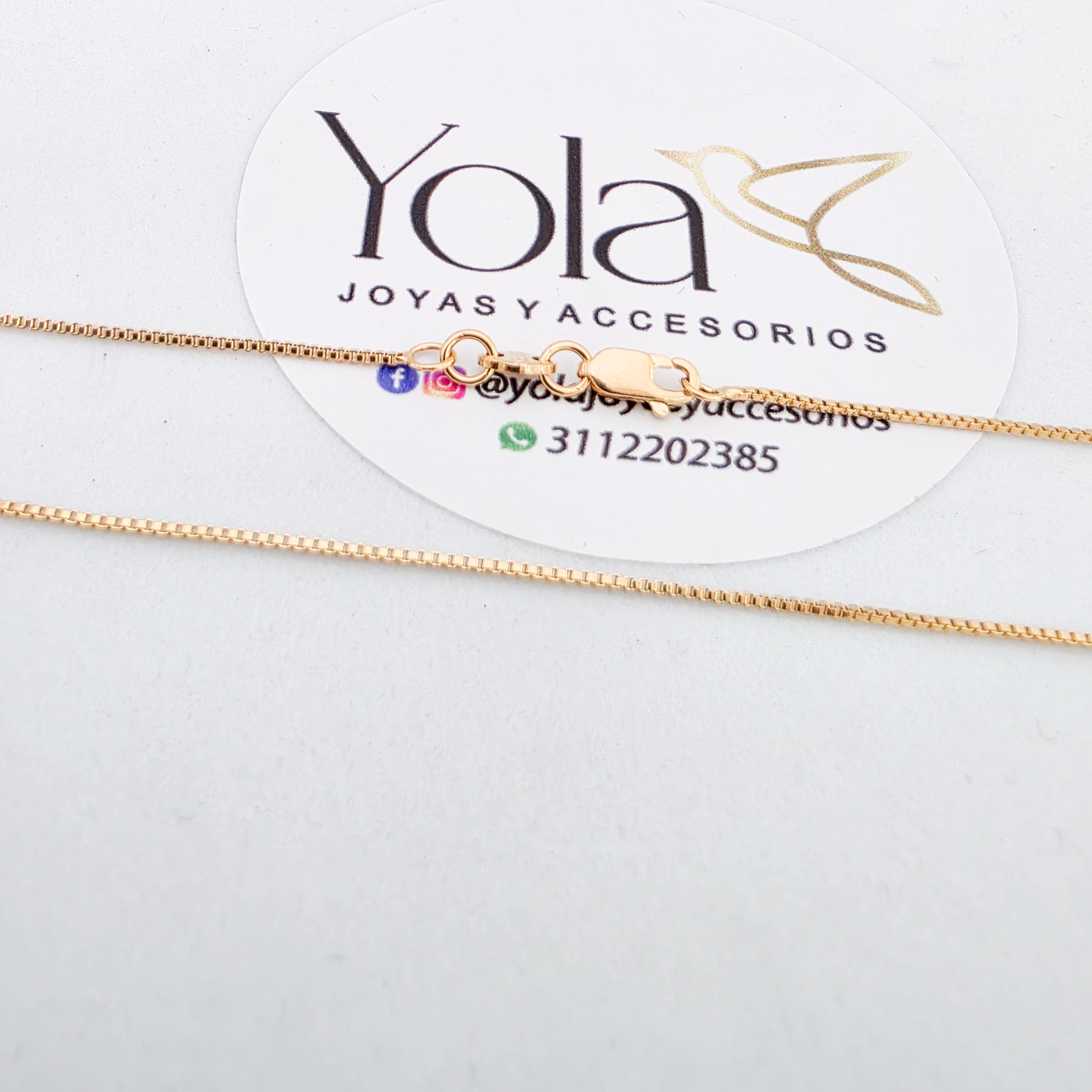 Collar oro laminado veneciana