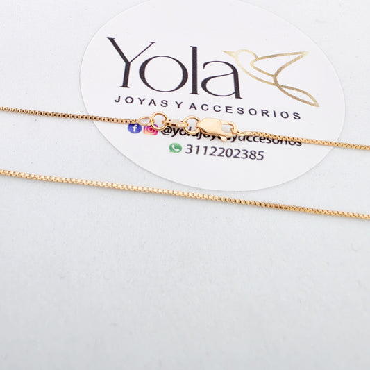 Collar oro laminado veneciana