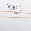 Collar oro laminado 3x1