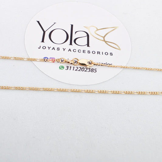 Collar oro laminado 3x1