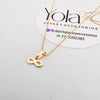 collar infinito oro laminado