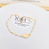 Tobillera oro laminado