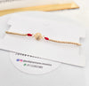 Pulsera Tejida oro laminado San Benito