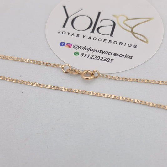Cadena Oro Laminado escalera 40cm