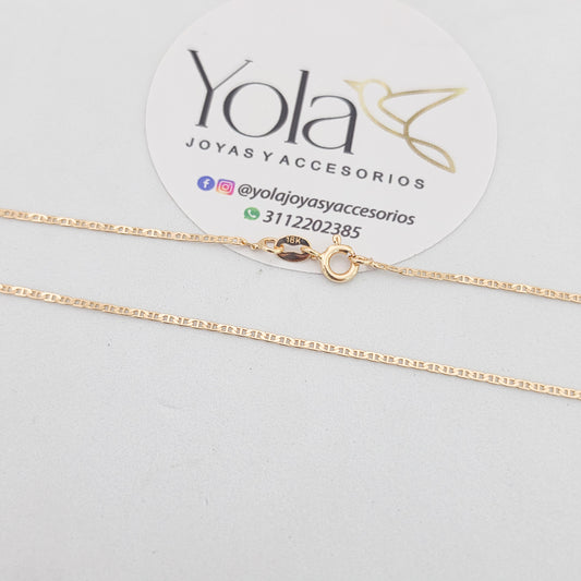 Cadena Oro Laminado  escalera 50cm