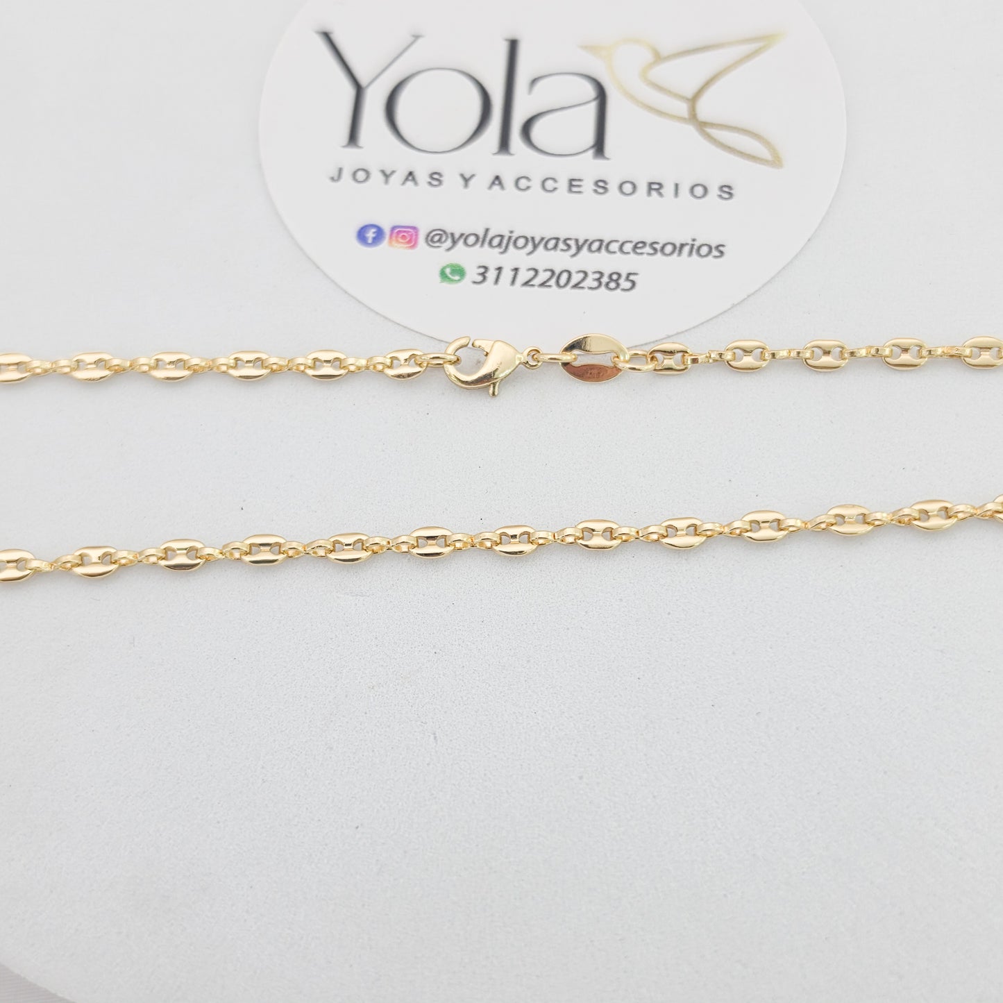 Cadena Oro Laminado fgranito 45cm