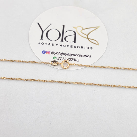 Cadena Oro Laminado singapur 50cm