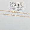 Cadena Oro Laminado escalera 50cm