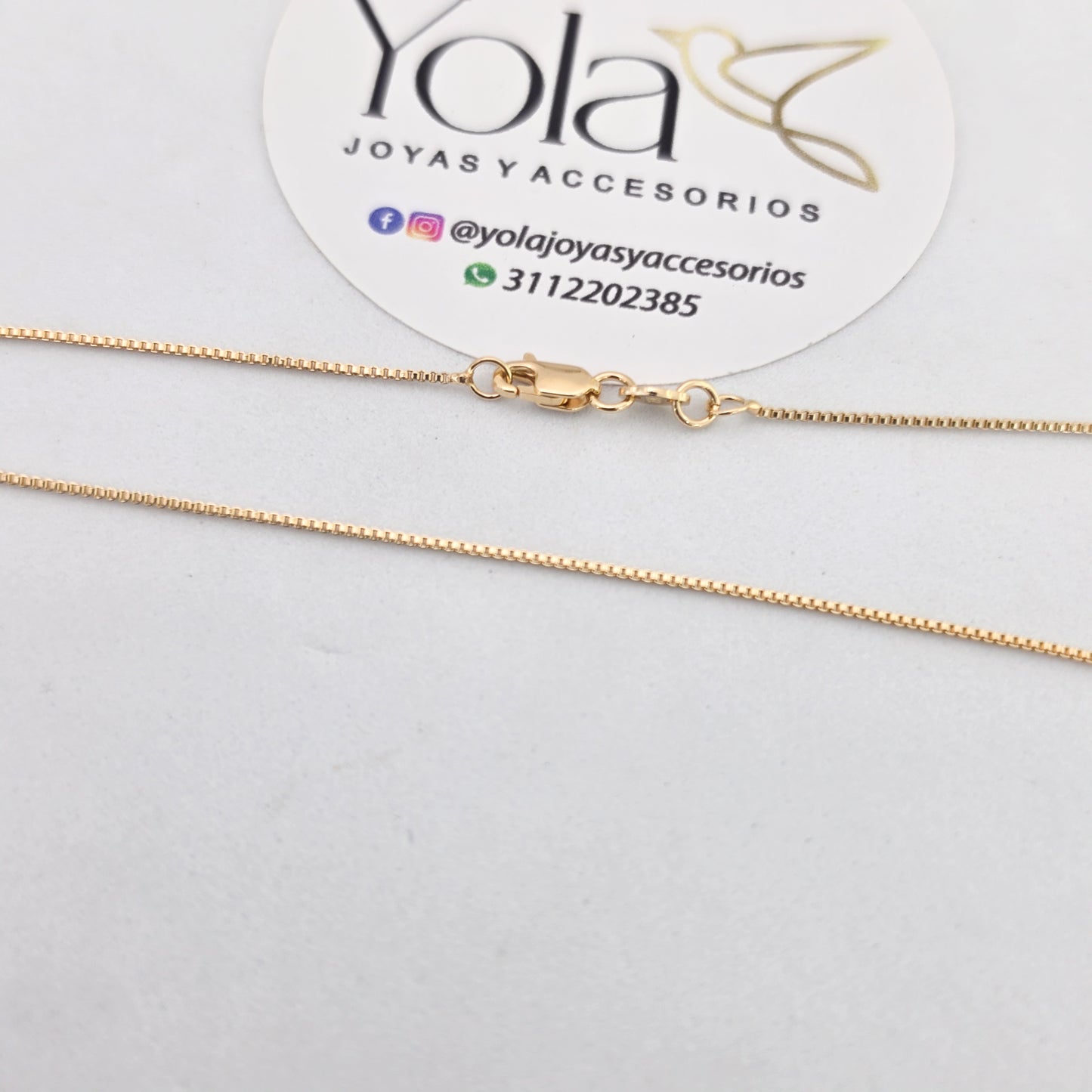 Cadena Oro Laminado veneciana 45cm