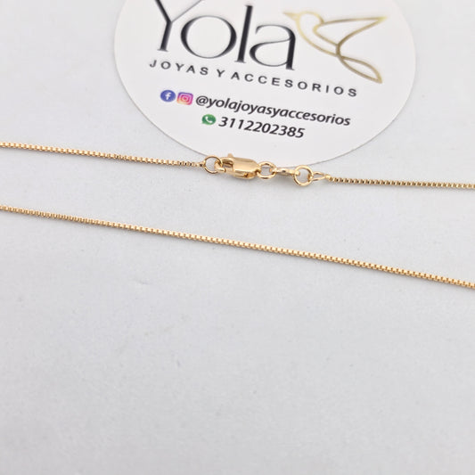 Cadena Oro Laminado veneciana 50cm