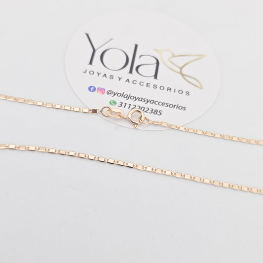Cadena Oro Laminado escalera 40cm